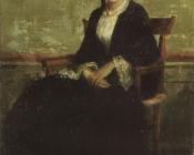 吉纳维芙·布格罗的肖像 - 威廉·阿道夫·布格罗